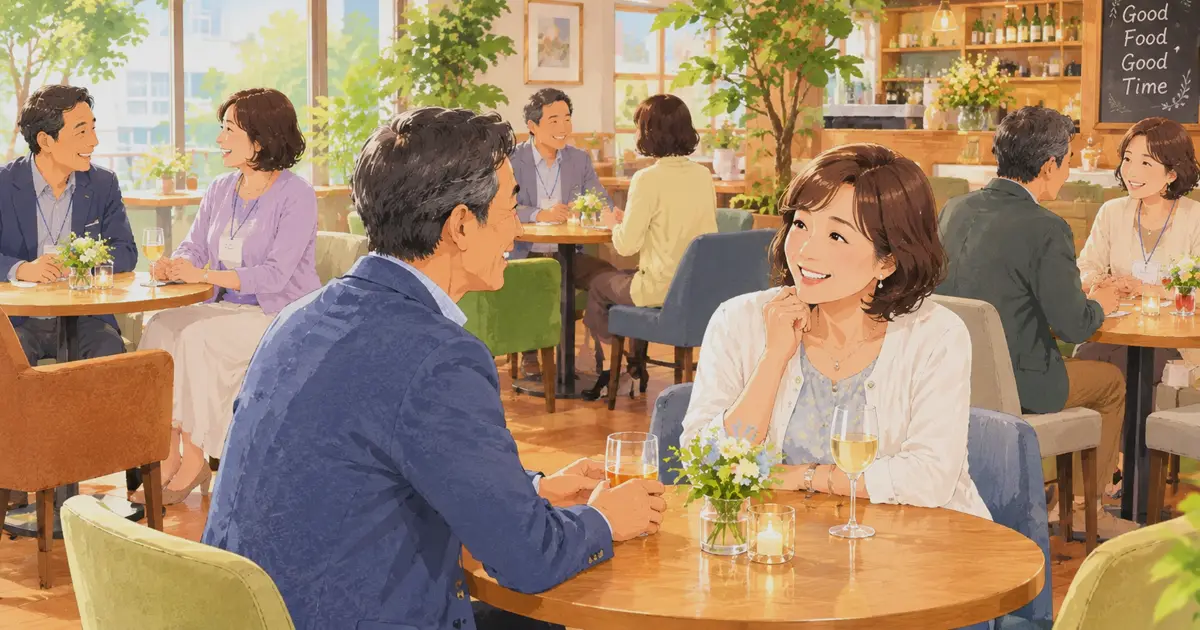 【体験談】茜会のシニアパーティーに一人で参加してみた！当日の流れとカップル成立のコツ